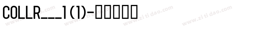 COLLR___1 (1)字体转换